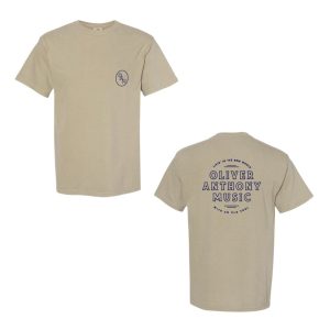 New World, Old Soul OAM Adult T-Shirt (Khaki) - Front and Back designs