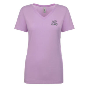 OAM Logo Ladies V-neck T-Shirt (Lilac)