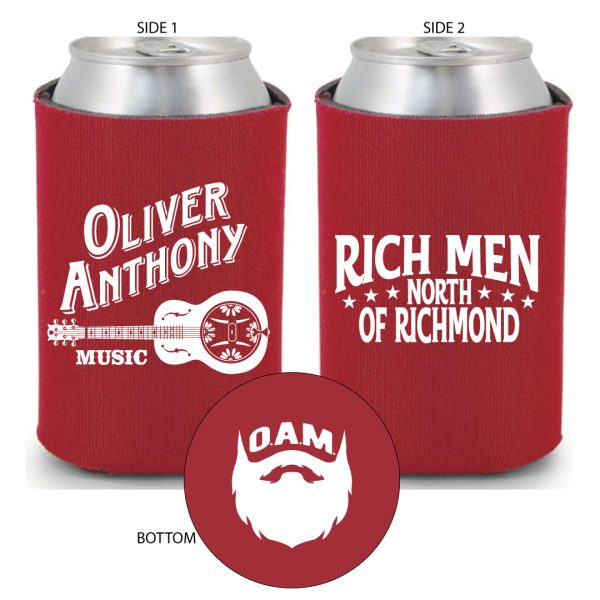 OAM - Rich Men North of Richmond Koozie (Red)